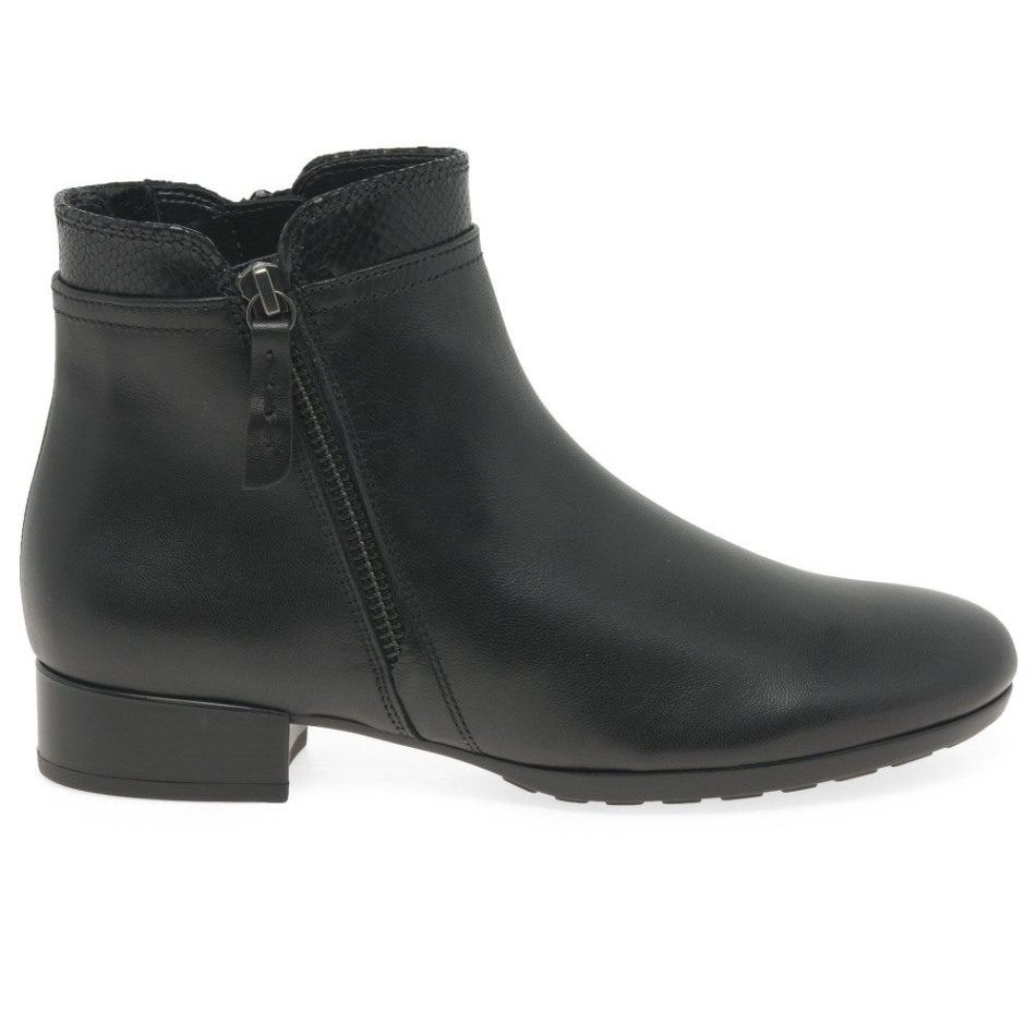 Gabor Noir/cobra | Bottines Briano Exclusives Pour Femmes
